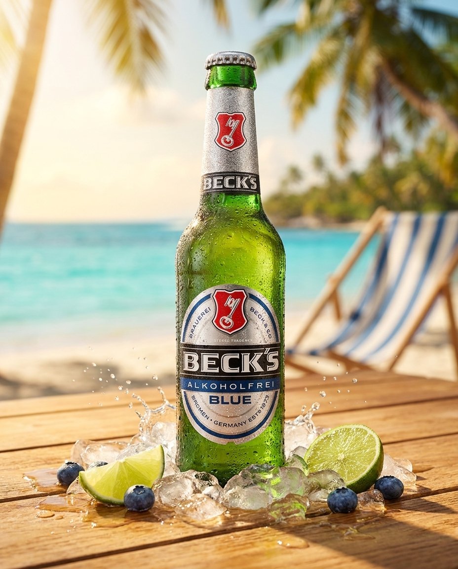 Beck's Blue — Lifestyle am Strand